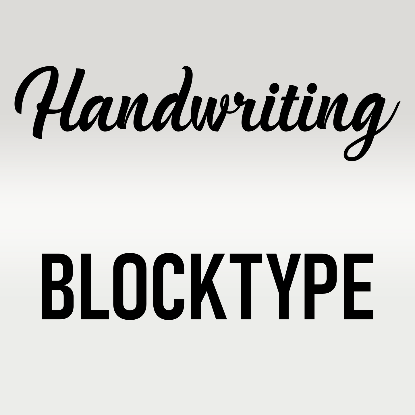 Handwriting-Blocktype